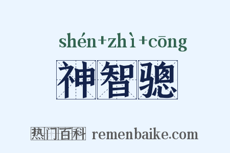 神智骢是什么意思的图片